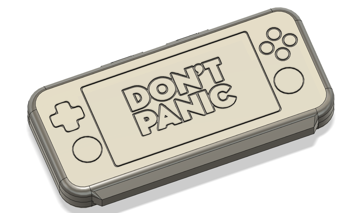 "Don't Panic" - Slim Case for the Retroid Pocket 3 - CUSTOM